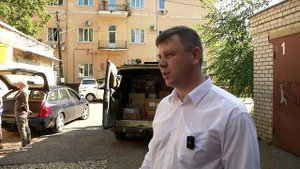 Отправка груза для защитников, которые проходят лечение на Донбассе.