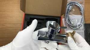 Распаковка смесителя с гиг. душем ESKO SMH05