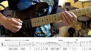 How to play Adrian Smith's solos #16 Infinite Dreams (with tablatures and backing tracks)
