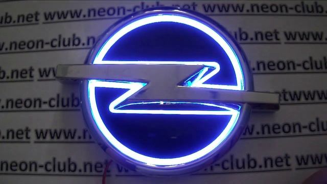 5D emblem with light Opel led car badge, logo sticker Blue смотреть онлайн