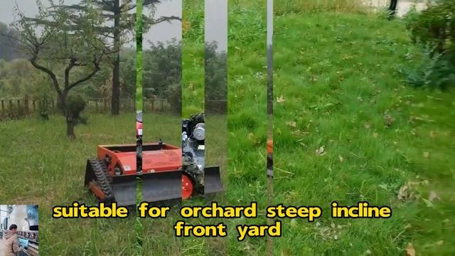 gasoline engine blade rotary remote control distance 200m remotely controlled weed cutter смотреть онлайн
