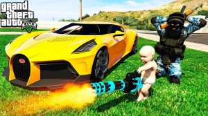 РЕБЕНОК УГНАЛ НОВУЮ БУГАТТИ У ОМОНОВЦА В ГТА 5 МОДЫ! ОБЗОР МОДА В GTA 5! ИГРЫ ГТА ВИДЕО MODS