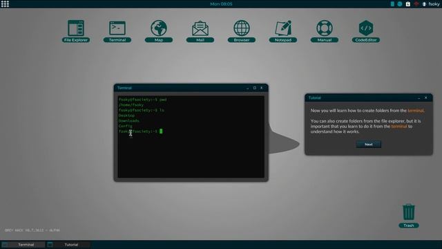 Изучение игры Grey Hack [1] | А как... А что делать? Непонятное начало всех непонятных начал... смотреть онлайн