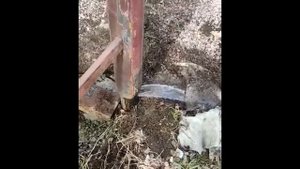 Вода в заборном столбе