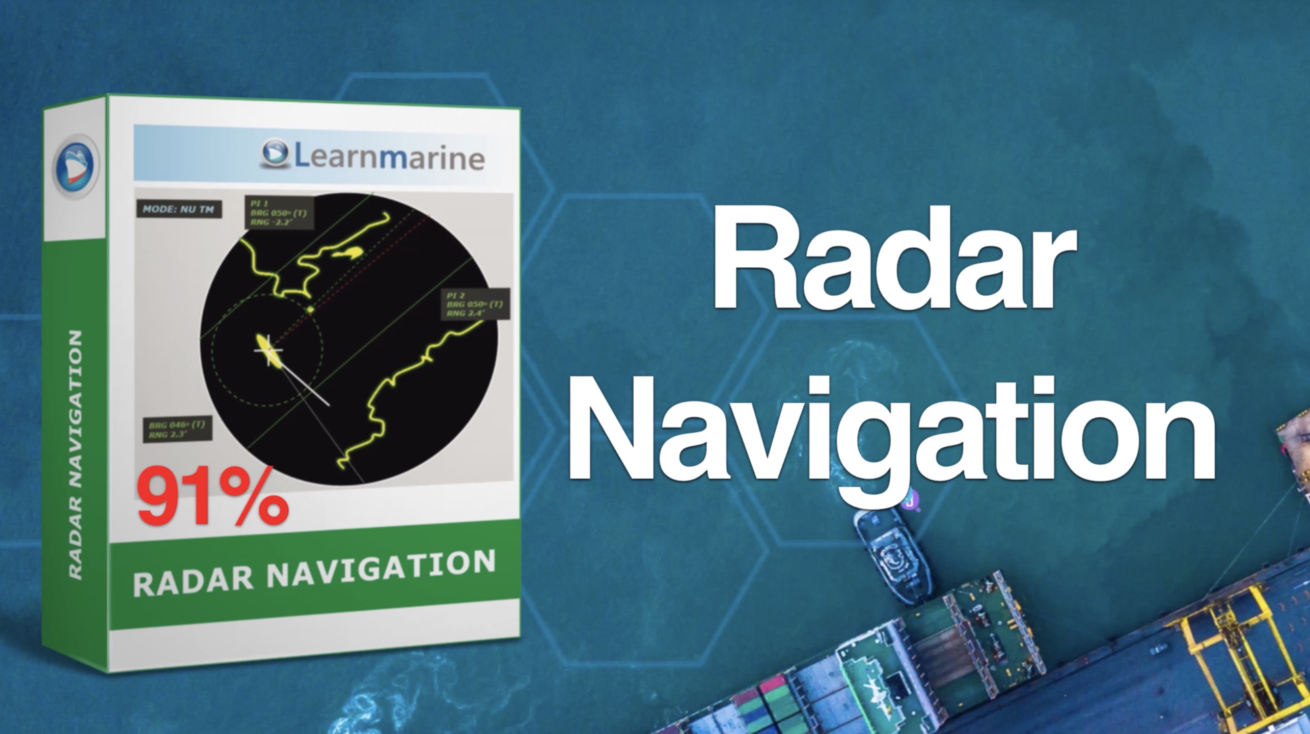 91% - Learnmarine Radar Navigation, прохожу тест