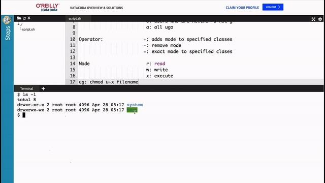 How to use "chmod" command using Symbolic way Part 5.2 смотреть онлайн