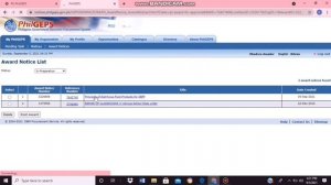 How to Create Notice of Award (Posting of Award) in PhilGEPS