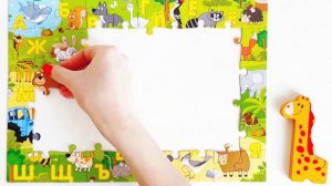 Собираем пазл для детей | Видео для малышей | Ютюбик Kids | Puzzles for Children Синий трактор пазл