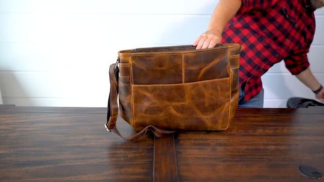 Kodiak Leather Co. : 16" Kasilof Messenger смотреть онлайн