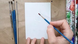 Акварельные открытки к Новому году| Рисуем очень просто и быстро! Снеговик, гном, елка и шары?