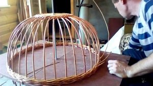 Абажур Плетеный из лозы часть 2 . Сергей Николаевич