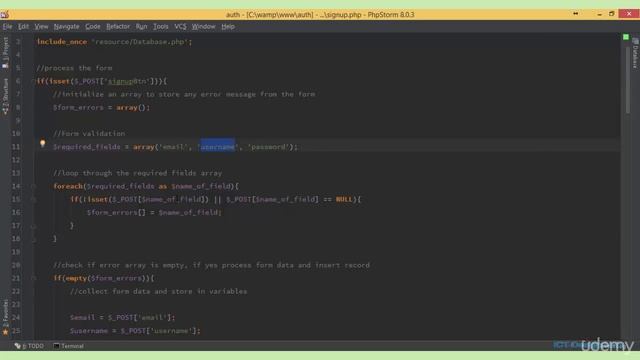 PHP - Complete Login and Registration System - (Form Validation - 6 of 48)