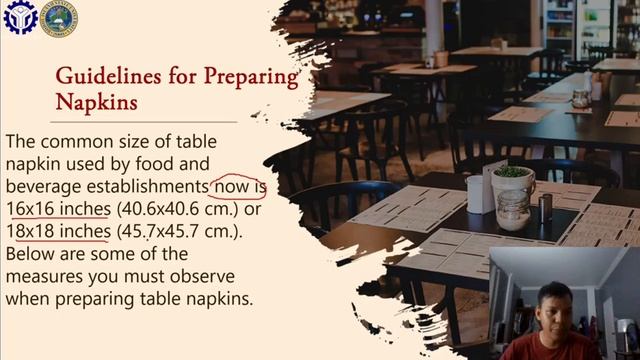 Preparing Table Napkins | Fundamentals in Food Service Operations смотреть онлайн