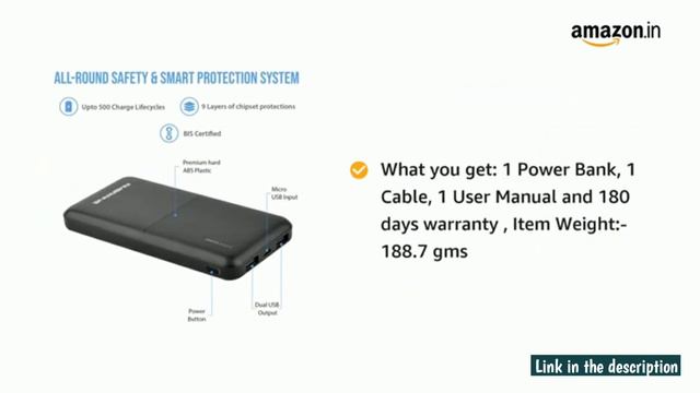 Ambrane 10000mAh Fast Charging Powerbank - dual USB port - a awesome product in range of rs500 смотреть онлайн