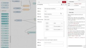 Node Red настройка WEB панели управления выключатель и слайдер