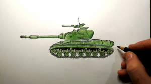 Как нарисовать Танк Т-10