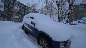 Вилючинск после пурги 2022