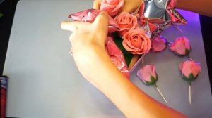 Букет РОЗ своими руками, подарок к 14 февраля и 8 марта, Шар Баблс, flower balloon bouquet DIY