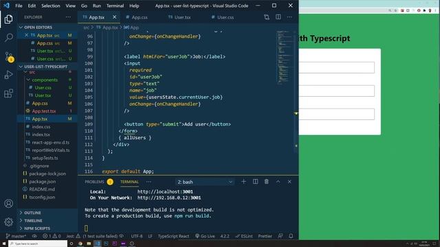 React Typescript Tutorial - Todo list project - Part 6 смотреть онлайн