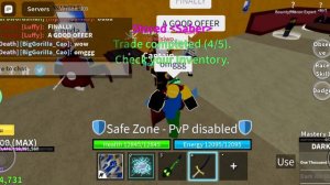 Get Dark blade in trade on blox fruits