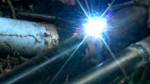 Сварка нового трубопровода в Ефимьево. Город Вязники