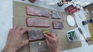 Технология покраски камня из гипса. Простая покраска камня из гипса. Мастер класс от stockforms.ru