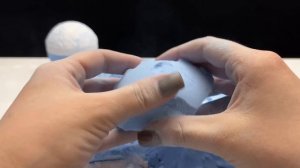 ASMR baking soda many balls