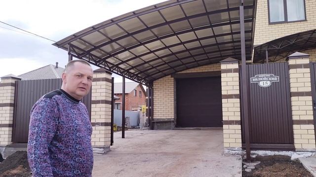 Односкатный навес в стиле Лофт. 20.04.23