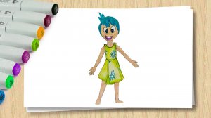 Как нарисовать Радость из мультфильма Головоломка 2 _ How to draw Joi from Inside Out