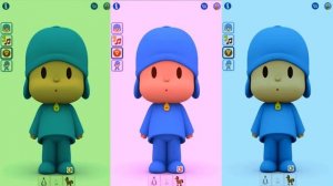 Talking Pocoyo Colors Finger Family Rhymes for Kids - Baby and Kids Game Channel