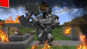 На мою деревню напал железный рыцарь!!!🤯