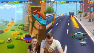 Спортивный забег в игре Том бег за золотом! Футболист Том против Железного Бена от Каталекс!