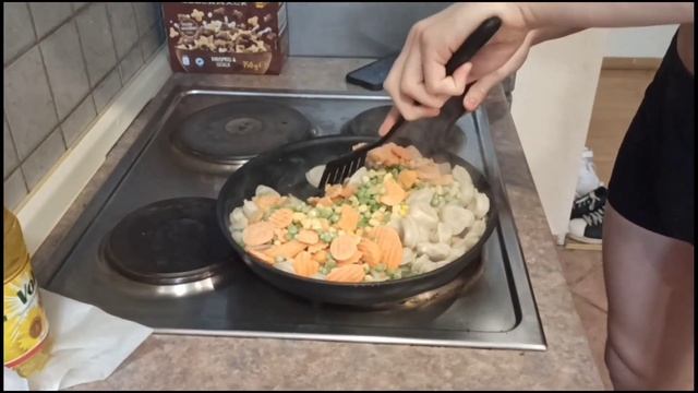 РЕЦЕПТ ПЕЛЬМЕНЕЙ С ОВОЩАМИ / КАК ПРИГОТОВИТЬ ПЕЛЬМЕНИ НА СКОВОРОДЕ