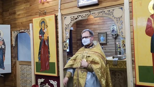 Евхаристия переводится как благодарение. Благодарение за что? Проповедь о. Сергия смотреть онлайн