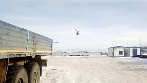 Для тех кто не видел как садится вертолёт