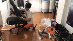 Gamdias ACHILLES E1 L rgb gaming chair time lapse assembly