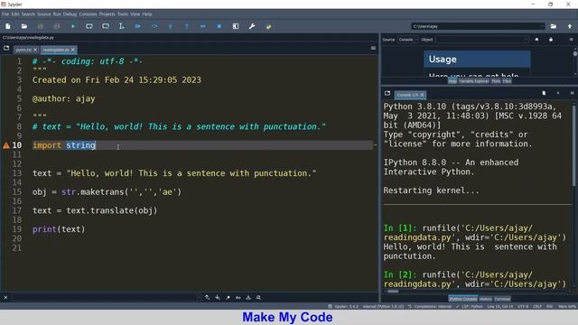 #54 String module in Python? | maketrans | translate | methods смотреть онлайн