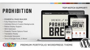 WP Prohibition Responsive Creative WordPress Theme | Themeforest Website Templates and Themes