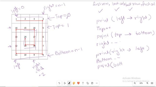 Print Spiral | Multidimensional Array Problem | Placement Preparation | Placement Coding Questions смотреть онлайн