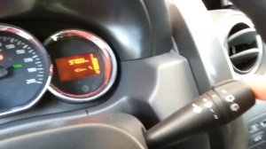 Dacia Duster - Reseting the oil-change warning counter