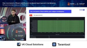 Как построить Observability для инфраструктурной платформы / Владимир Дроздецкий (Магнит)