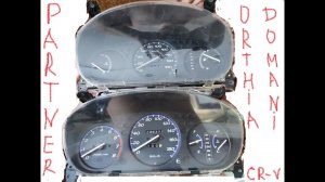 Замена родной комбинации приборов HONDA PARTNER на аналоги от HONDA ORTHIA, CR-V ,DOMANI....