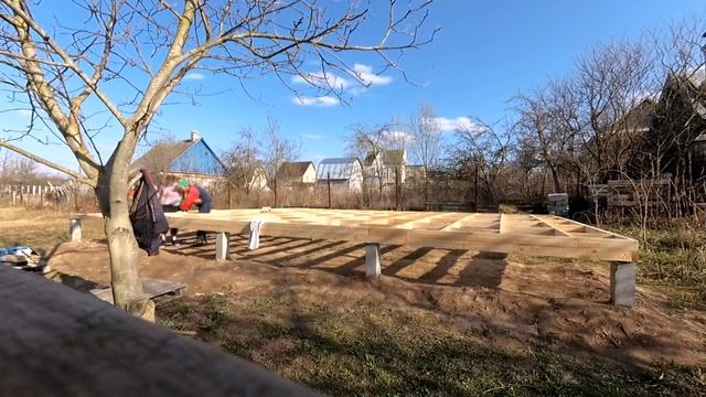 3 Основание под A-frame Баню 6х8 смотреть онлайн