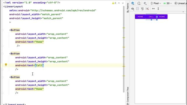 Linear Layout With Example In Android Studio смотреть онлайн