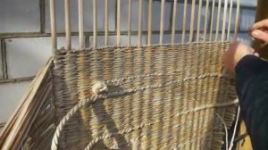 Сумка из рогоза Окончание изготовления тканного полотнища своими руками. Часть 6