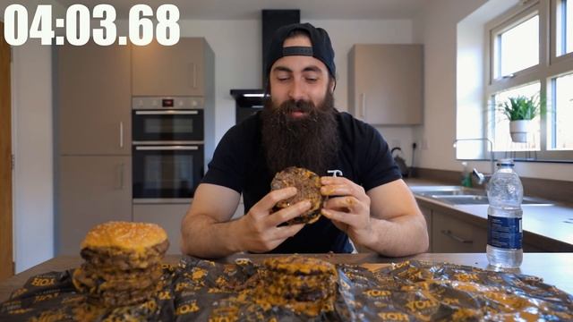 THE YOH BURGER 30 X PATTY CHALLENGE | The Chronicles Of Beard Ep.161 смотреть онлайн