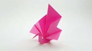 Бумажный Павлин. Оригами для детей и начинающих