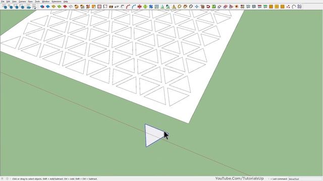 How to Make triangle patterns SketchUp