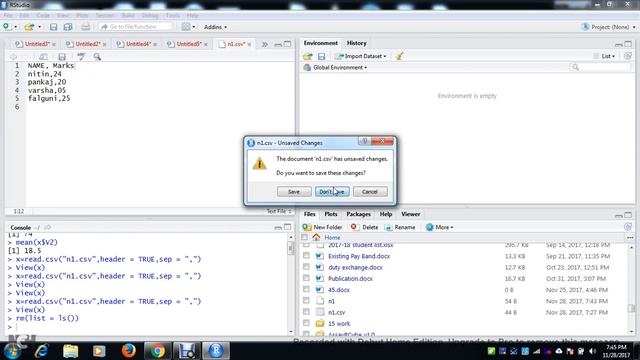 Reading data from csv file (Hindi) смотреть онлайн