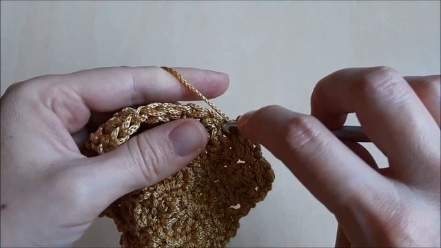 Плотный узор крючком ВЕЕР. Dense crochet fan stitch